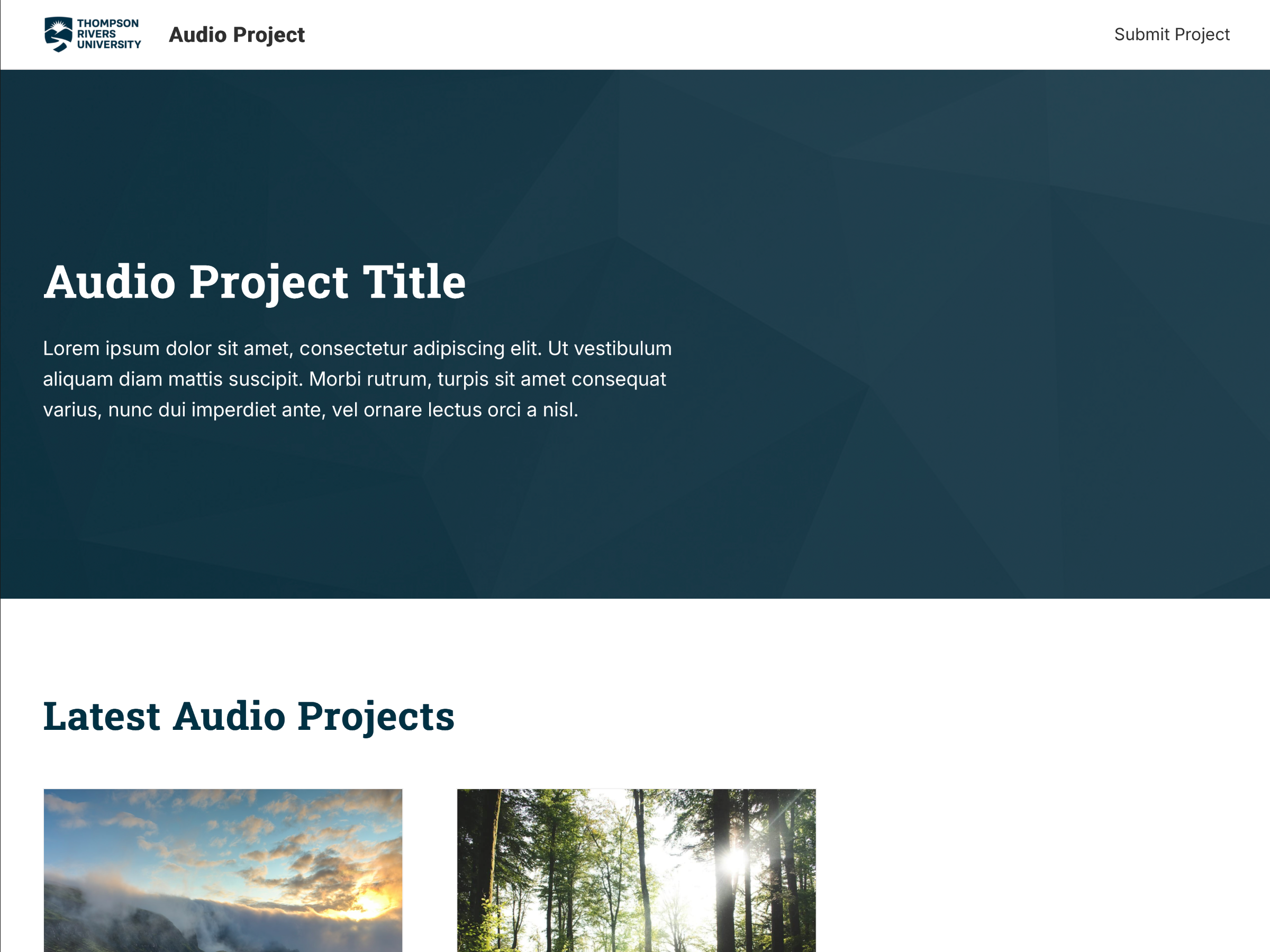 Toolset Audio Project